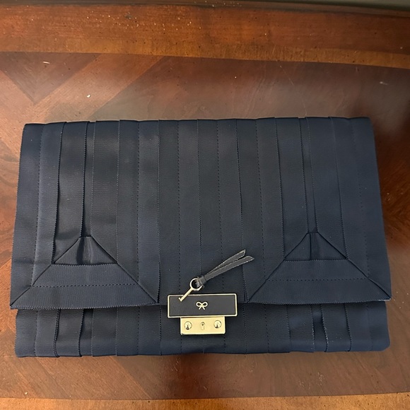 Anya Hindmarch Navy Clutch - Picture 5 of 11